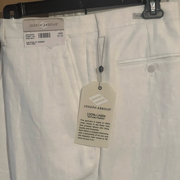 NWT Joseph Abboud 100% linen pants sz 38/32 - Picture 2 of 5